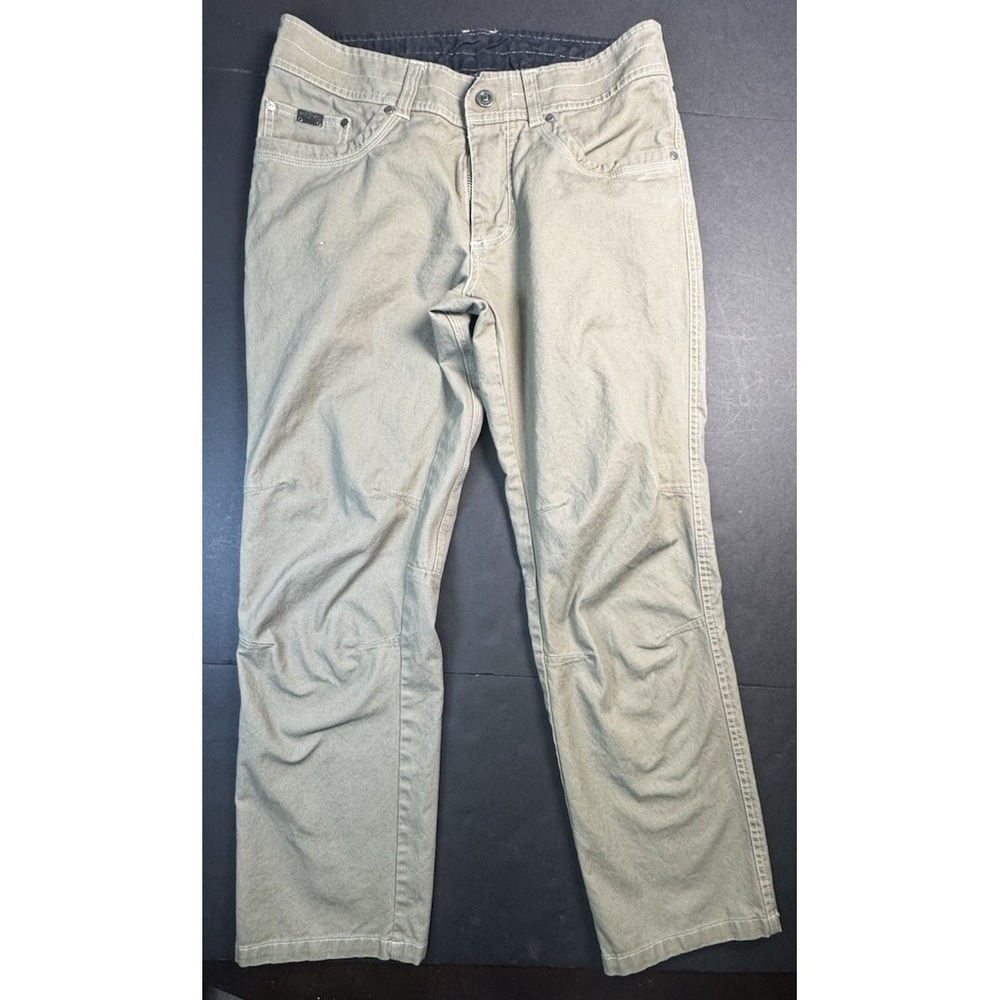 Kuhl Kanvus Klassik Jean Mens 32X30 Chino Khaki Brown Hiking Casual Pant 5114